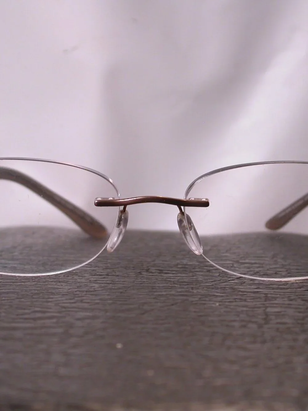 Silhouette Titan Frameless Beige Clear Eyeglasses Made in Austria
